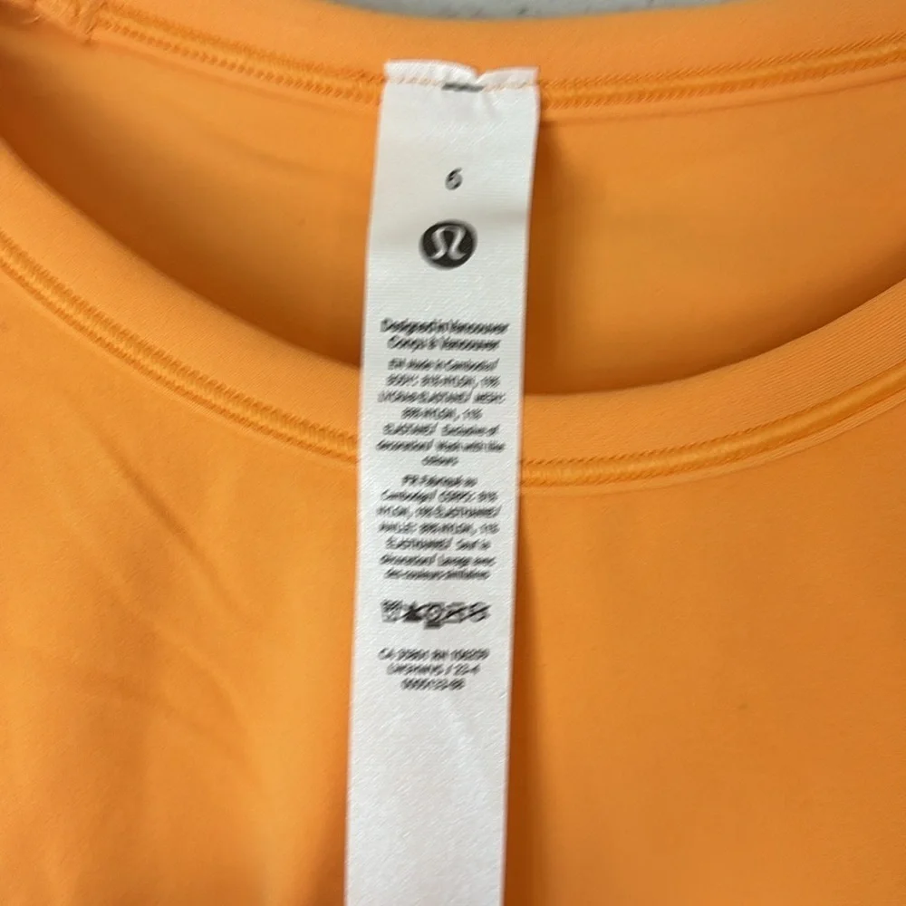 Lululemon Marigold All It Takes Longsleeve Nulu Longsleeve Top NWT - Picture 6 of 11